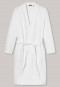 Waffle pique/terry cloth bathrobe white - selected! premium