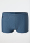 Swim trunks with zipped pocket dark blue patterned - Aqua