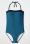 Bandeau swimsuit variable straps soft cups stripes aquarium - Ocean Dive