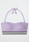 Bandeau bikini top padded variable straps purple - California Dream