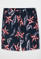 Bermuda modal zakken bladprint multicolor - Mix+Relax