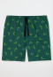 Bermuda shorts fine interlock organic cotton fish dark green - Mix & Relax
