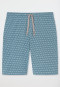 Bermuda shorts Organic Cotton blue gray patterned - Mix+Relax