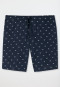 Bermuda in cotone biologico con fantasia in blu scuro - Mix+Relax