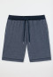 Bermuda shorts Tencel dark blue patterned - Mix+Relax