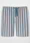 Bermuda shorts woven fabric Organic Cotton stripes blue gray - Mix+Relax