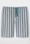 Bermudashorts Webware Organic Cotton Streifen blaugrau - Mix+Relax