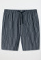 Bermudashorts Webware Organic Cotton Streifen dunkelblau - Mix+Relax