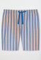 Bermuda shorts woven organic cotton stripes grapefruit - Mix+Relax