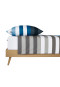 Biancheria da letto 2 pezzi in flanella fine a strisce blu - SCHIESSER Home