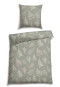 Bed linen 2-piece soft flannel khaki patterned - SCHIESSER Home