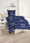 Set di biancheria da letto in 2 pezzi, Renforcé, blu marino - SCHIESSER Home