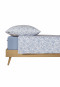 Bed linen two-piece Renforcé light blue patterned - SCHIESSER Home