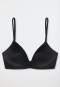 Bra without underwire padded black - Invisible Soft