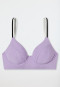 Bikini top con ferretti e spalline regolabili di colore viola - California Dream