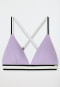 Bikini-triangeltop uitneembare cups verstelbare bandjes paars  California Dream