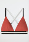 Bikini top a triangolo con coppe estraibili spalline regolabili color whisky - California Dream