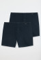 Boxershorts 2-pack jersey donkerblauw - Boxershorts Multipack