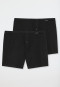 Boxers lot de 2 jersey noir - Boxershorts Multipack