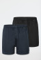Boxer shorts 2-pack jersey black/petroleum - Boxer shorts multipacks