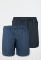 Boxershorts set van 2 jersey uni patroon - Boxershorts multipack