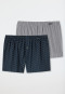Boxer a strisce in confezione da 2 con fantasia di palme, multicolore - Fun Prints
