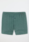 Boxer shorts fine interlock patterned dark green - Fine Interlock