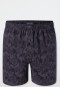 Boxershorts Interlock gemustert kohle - Fine Interlock