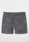 Boxer Interlock Paisley anthracite imprimé - Fine Interlock