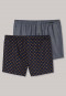Boxershort geweven stof 2-pack pretzelpatroon veelkleurig  Fun Prints