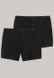 Pantaloncini boxer in jersey, confezione da 2 pezzi, a tinta unita di colore nero, selezionati! di qualità premium