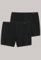 Boxershorts jersey 2-pack effen zwart - selected! premium