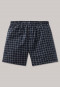 Boxershorts Jersey dunkelblau kariert - Dark Sapphire