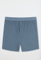 Boxershorts Organic Cotton gemustert blaugrau - Comfort Fit