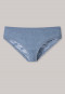 Culotte taille basse brésilienne dentelle allover bleu jean - Pure Lace