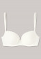 Underwired bra with pads, cream-white - Sabrina