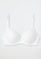 Soutien-gorge à armatures avec coussinets et dentelle, blanc - Pure Cotton