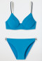 Bikiniset met beugel verstelbare bandjes mini-slip rib-look aquarium - Underwater