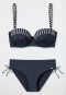 Underwire bikini soft cups variable straps midi bottoms adjustable sides admiral - Californian Safari
