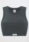 Bustier Feinripp dunkelgrün - Revival Paula