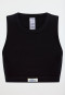 Bustier Feinripp schwarz - Revival Paula