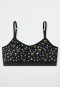 Brassière jersey curs noir imprimé - Seamless