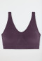 Bustier seamless herausnehmbare Pads pflaume - Classic Seamless