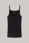 Spaghetti top double rib anthracite Personal Fit rib