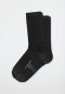 Women's socks 2-pack organic cotton black - 95/5