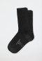 Chaussettes pour femme lot de 2 coton bio noir - 95/5