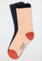 Lot de 2 chaussettes pour femme Pima multicolore - Long Life Cool