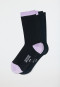 Women's socks 2-pack solid/striped multicolored - Long Life Cool