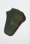 Confezione da 3 paia di calzini da sneaker da uomo in cotone biologico, multicolore - 95/5