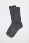 Chaussettes pour homme lot de 2 coton bio anthracite chiné - 95/5